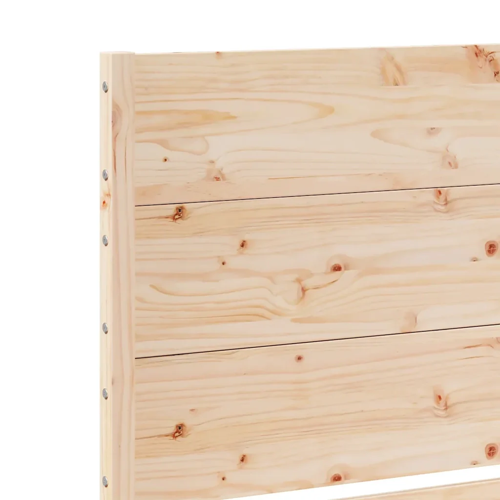 Letto singolo | Letto per adulti | Giroletto Extra Lungo senza Materasso 90x210 cm Legno Massello - Image 7