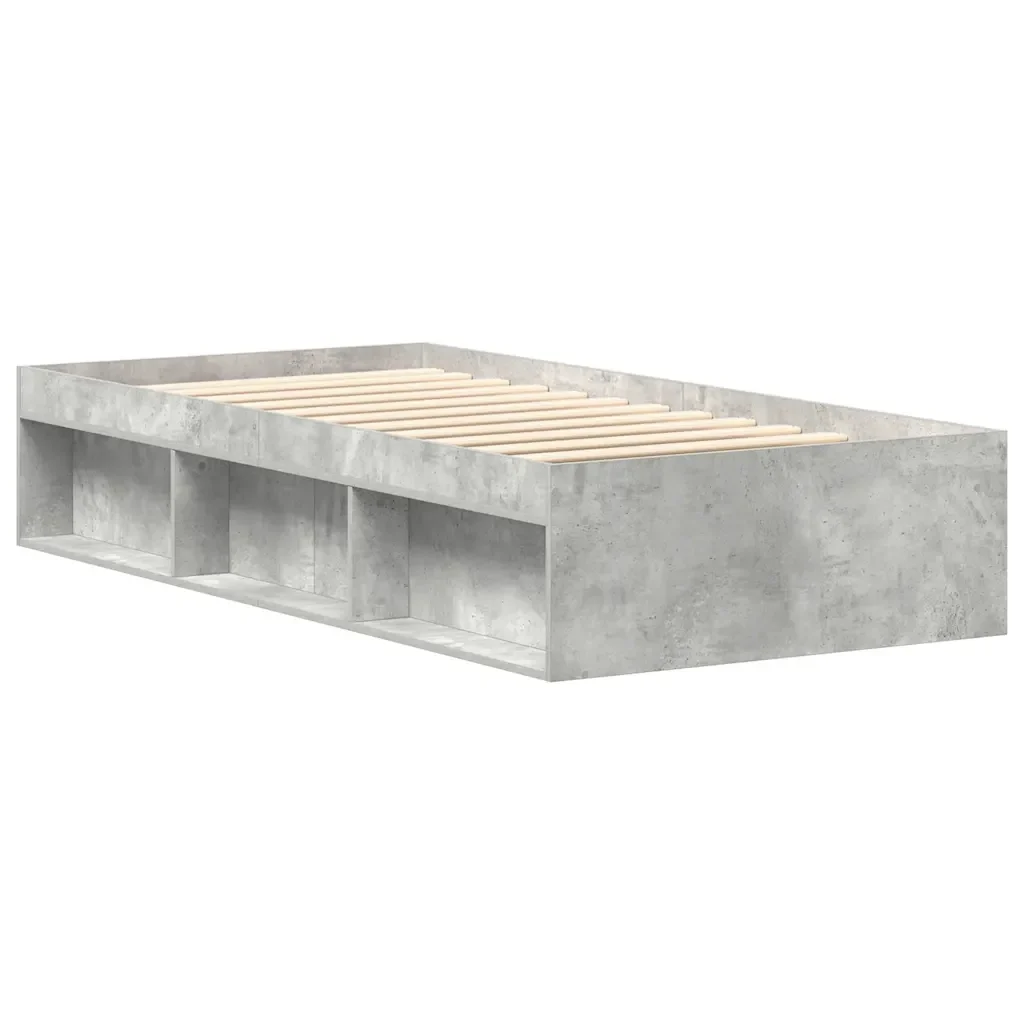 Letto singolo | Letto per adulti | Giroletto Grigio Cemento 100x200 cm - Image 7