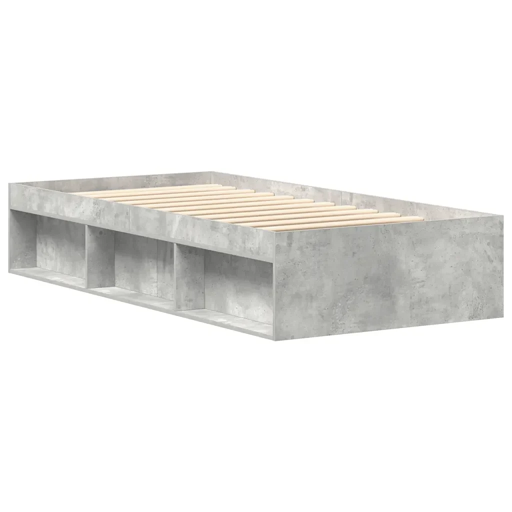 Letto singolo | Letto per adulti | Giroletto Grigio Cemento 75x190 cm Small Single - Image 7