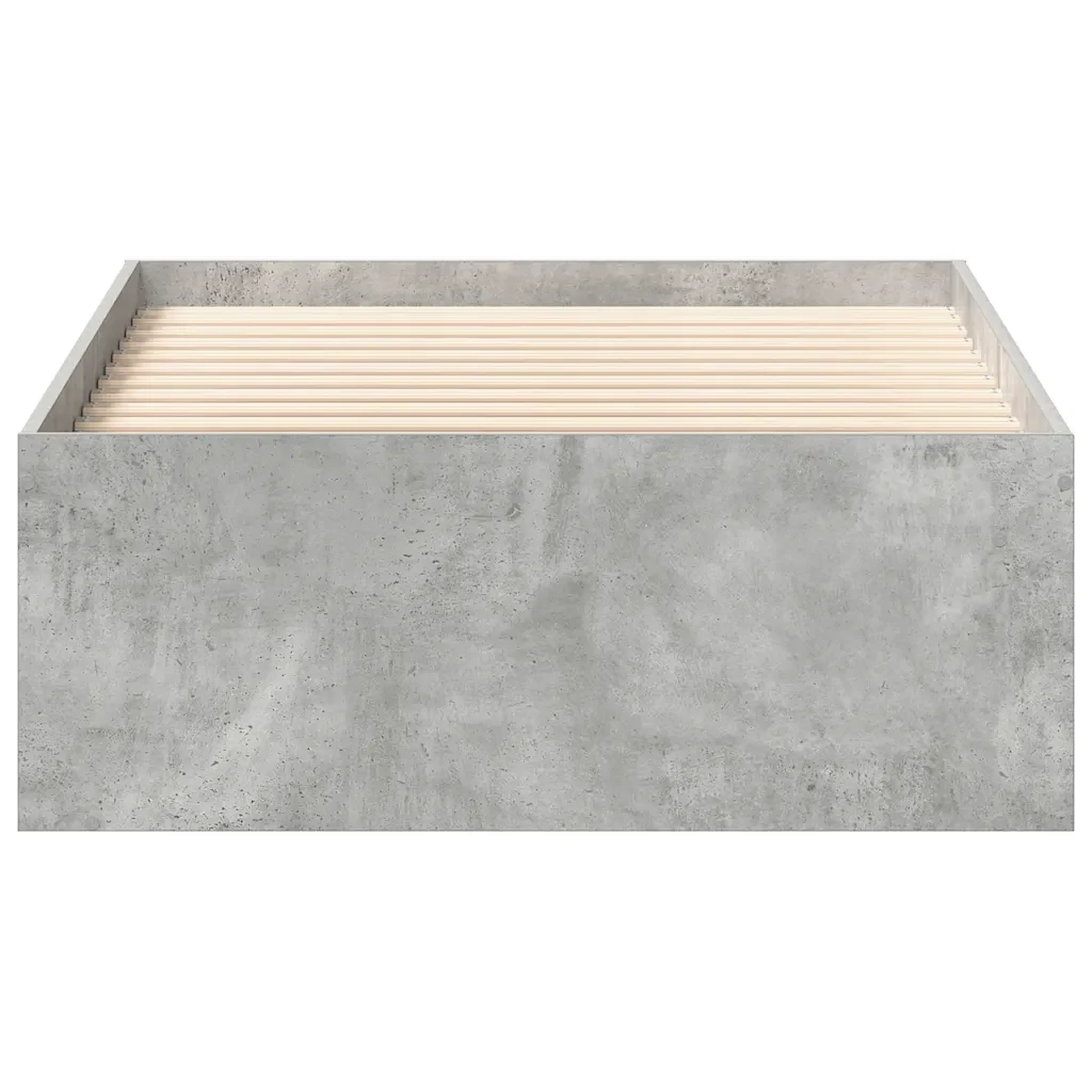 Letto singolo | Letto per adulti | Giroletto Grigio Cemento 90x190 cm - Image 5