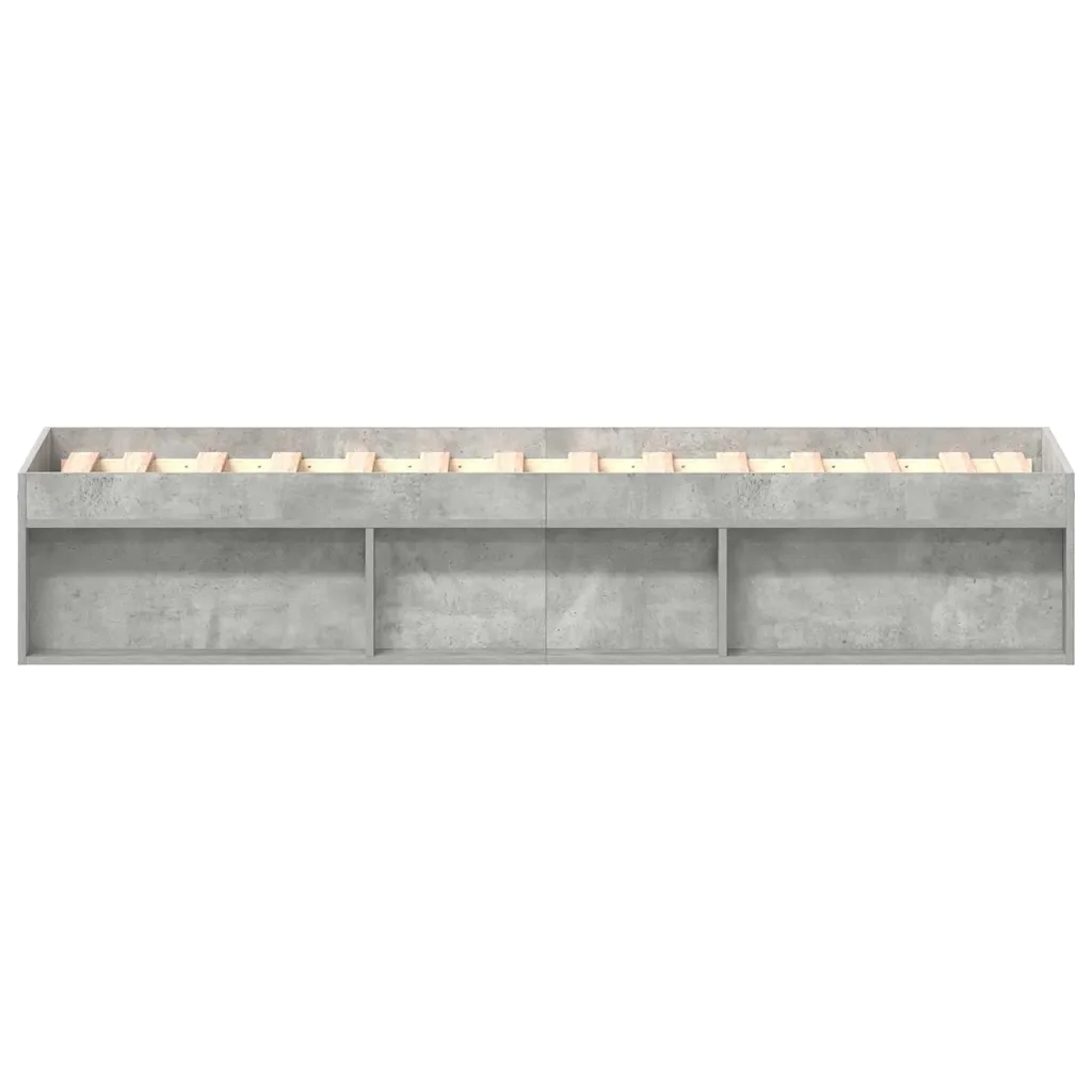 Letto singolo | Letto per adulti | Giroletto Grigio Cemento 90x190 cm - Image 6
