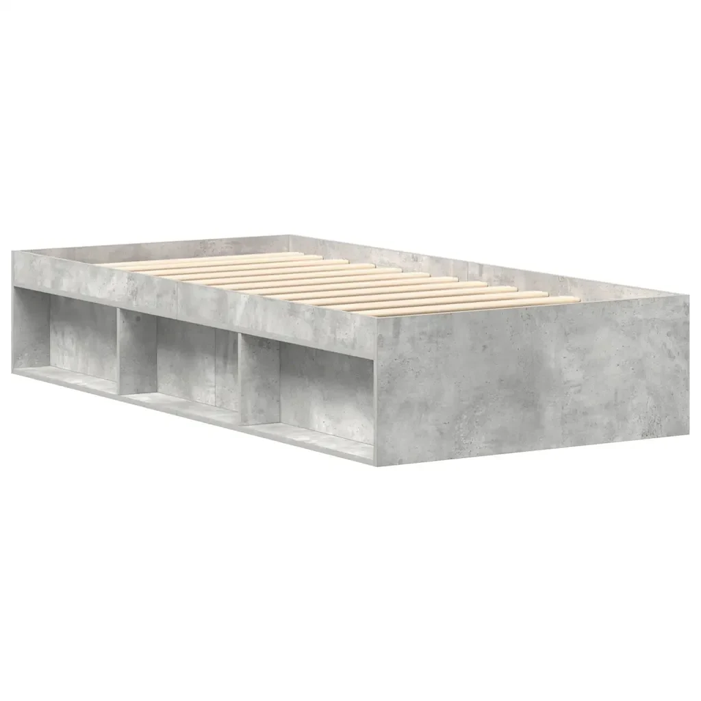 Letto singolo | Letto per adulti | Giroletto Grigio Cemento 90x190 cm - Image 7