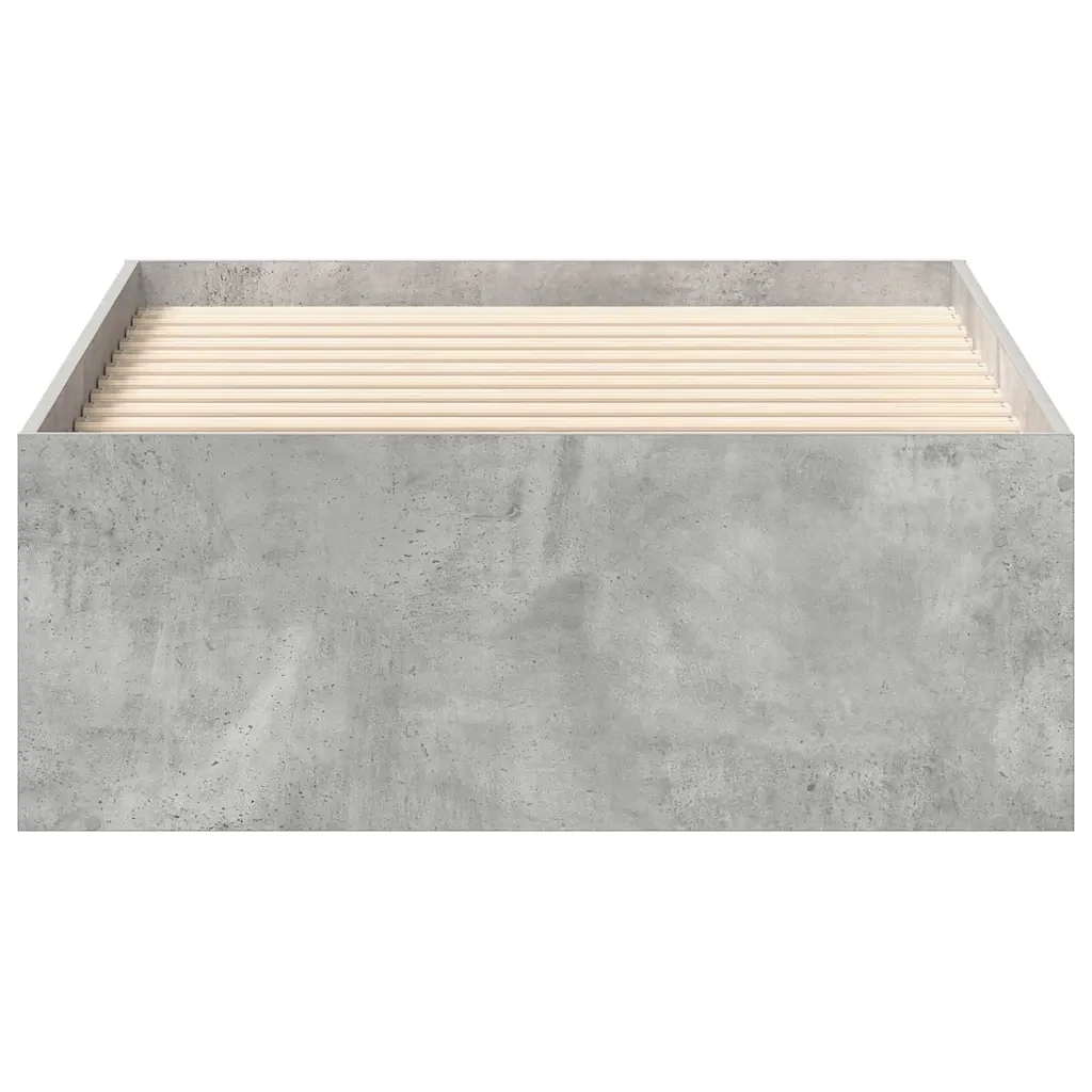 Letto singolo | Letto per adulti | Giroletto Grigio Cemento 90x200 cm - Image 5