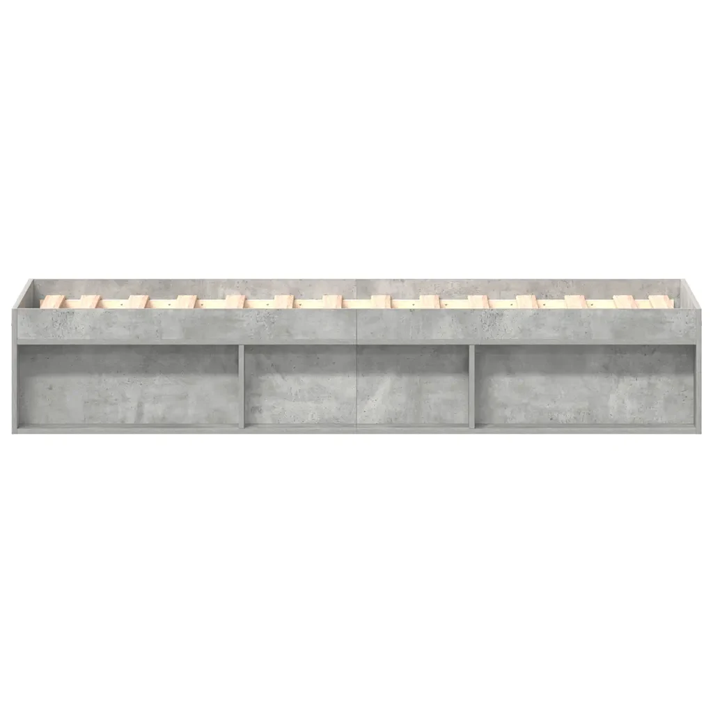 Letto singolo | Letto per adulti | Giroletto Grigio Cemento 90x200 cm - Image 6