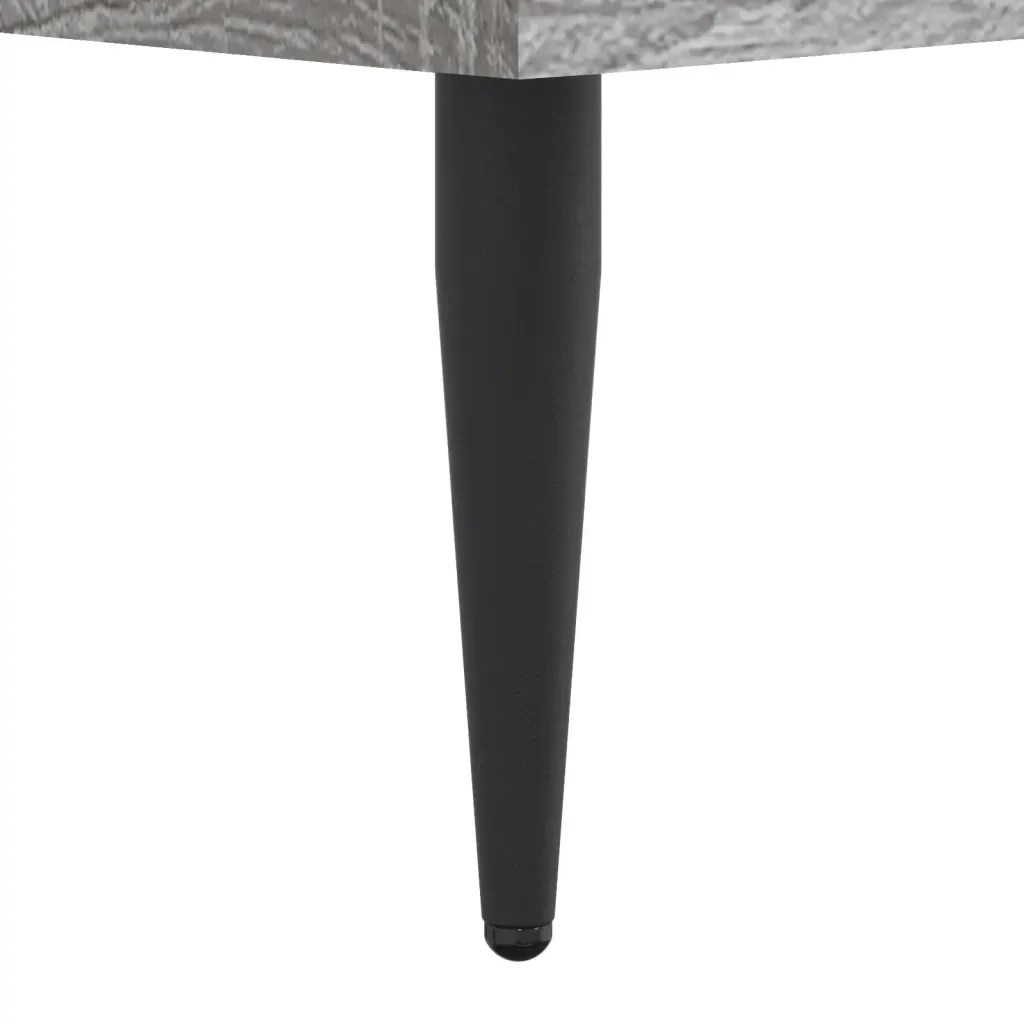 Letto singolo | Letto per adulti | Giroletto Grigio Sonoma 75x190 cm in Legno Multistrato - Image 8