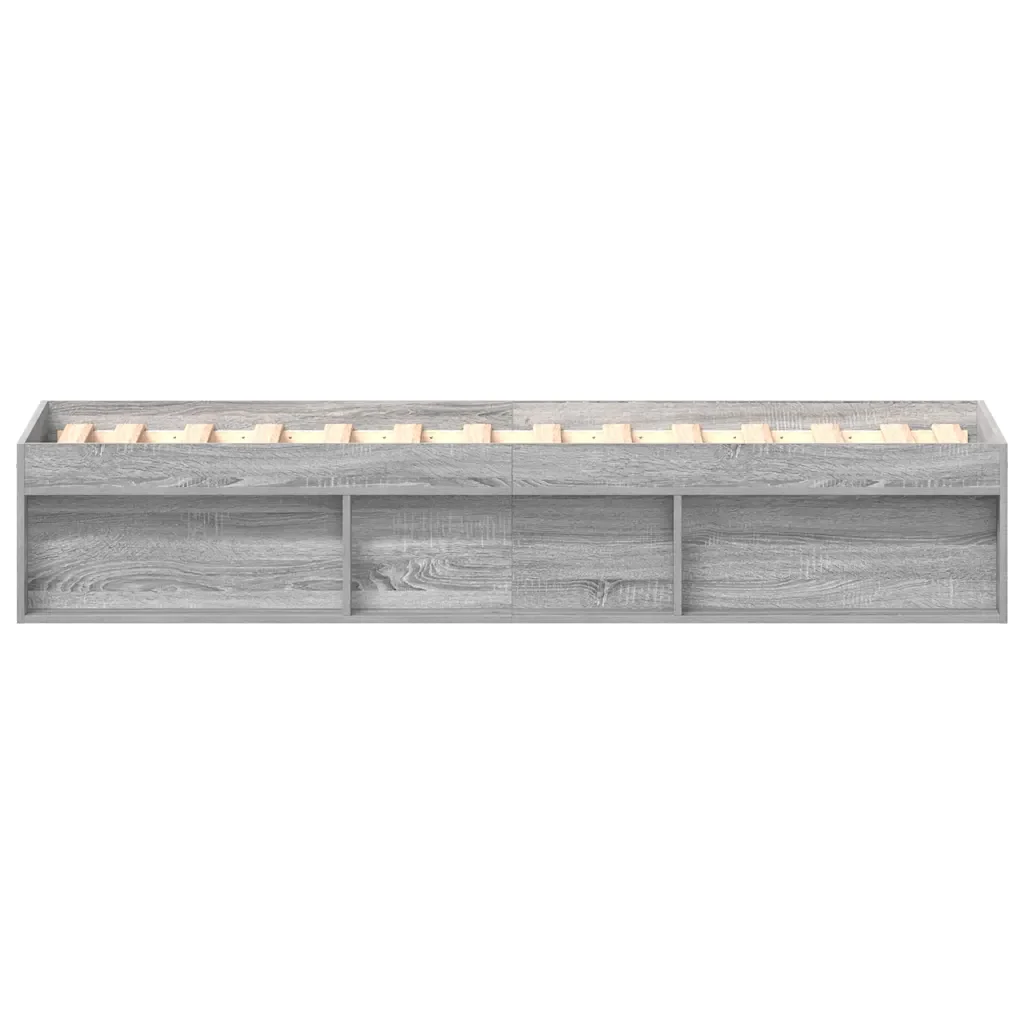 Letto singolo | Letto per adulti | Giroletto Grigio Sonoma 75x190 cm Small Single - Image 6