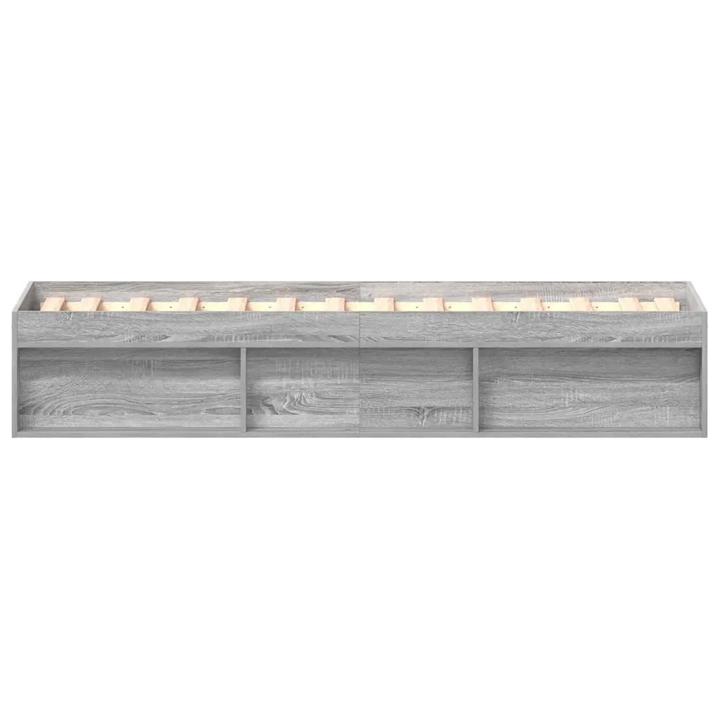 Letto singolo | Letto per adulti | Giroletto Grigio Sonoma 90x200 cm - Image 6
