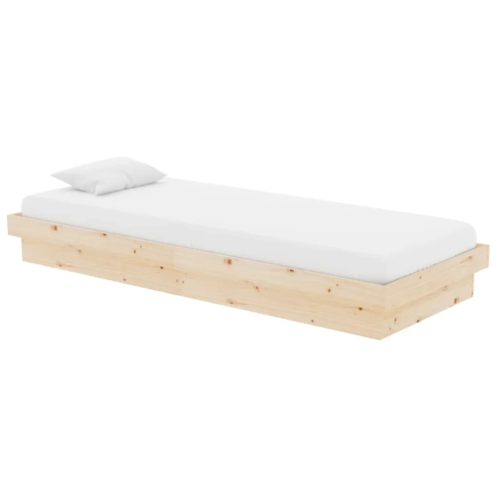 Letto singolo | Letto per adulti | Giroletto in Legno Massello 75x190 cm Small Single - Image 3