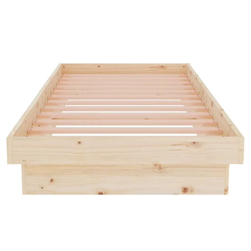 Letto singolo | Letto per adulti | Giroletto in Legno Massello 75x190 cm Small Single - Image 5
