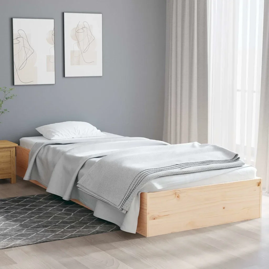 Letto singolo | Letto per adulti | Giroletto in Legno Massello 75x190 cm Small Single - Image 2