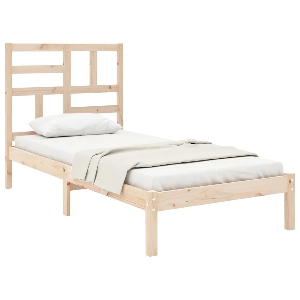 Letto singolo | Letto per adulti | Giroletto in Legno Massello 75x190 cm Small Single - Image 4