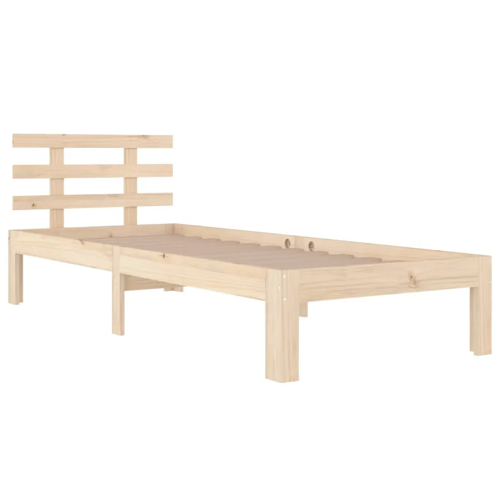 Letto singolo | Letto per adulti | Giroletto in Legno Massello 75x190 cm Small Single - Image 4