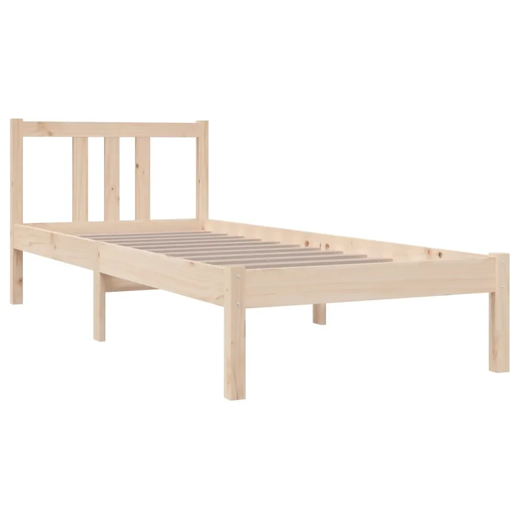 Letto singolo | Letto per adulti | Giroletto in Legno Massello 75x190 cm Small Single - Image 3