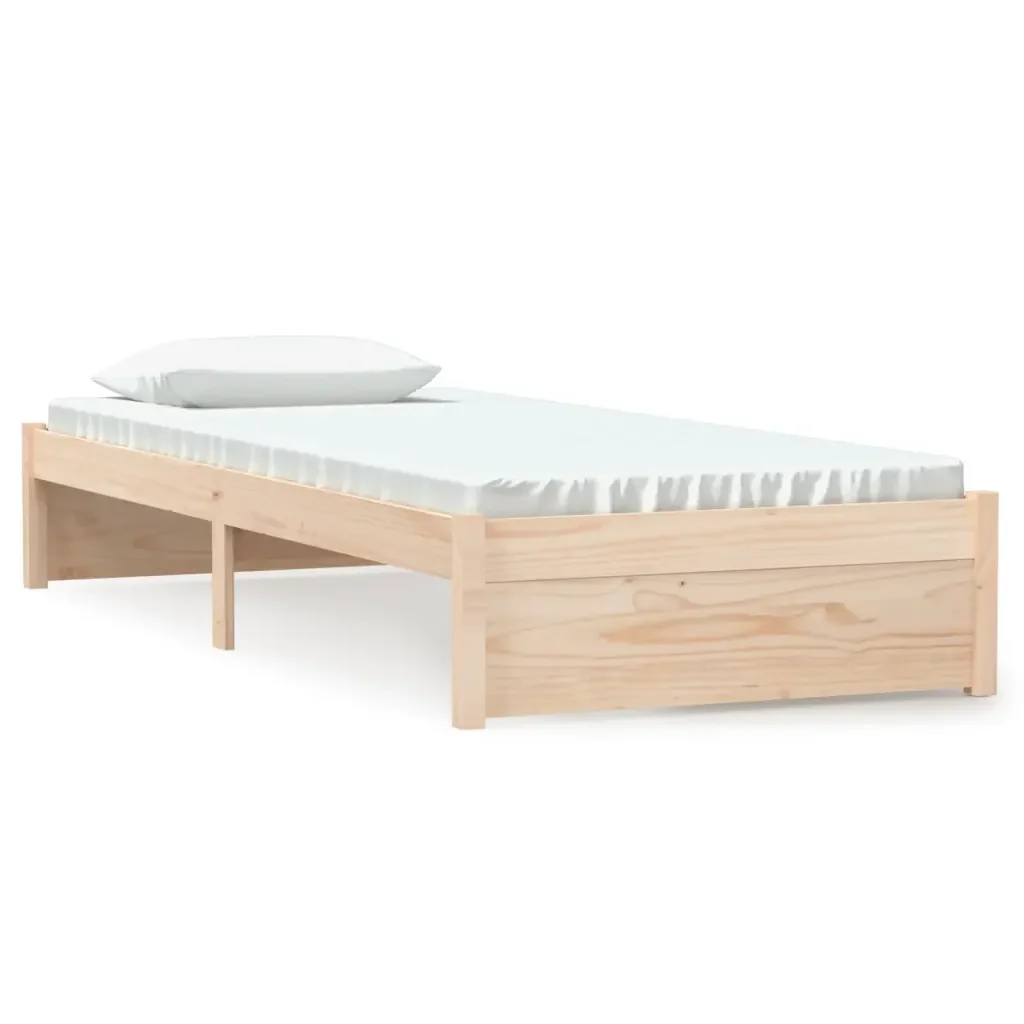 Letto singolo | Letto per adulti | Giroletto in Legno Massello 75x190 cm Small Single