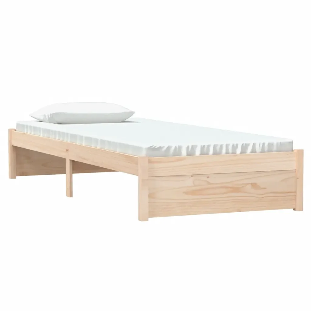Letto singolo | Letto per adulti | Giroletto in Legno Massello 75x190 cm Small Single - Image 3