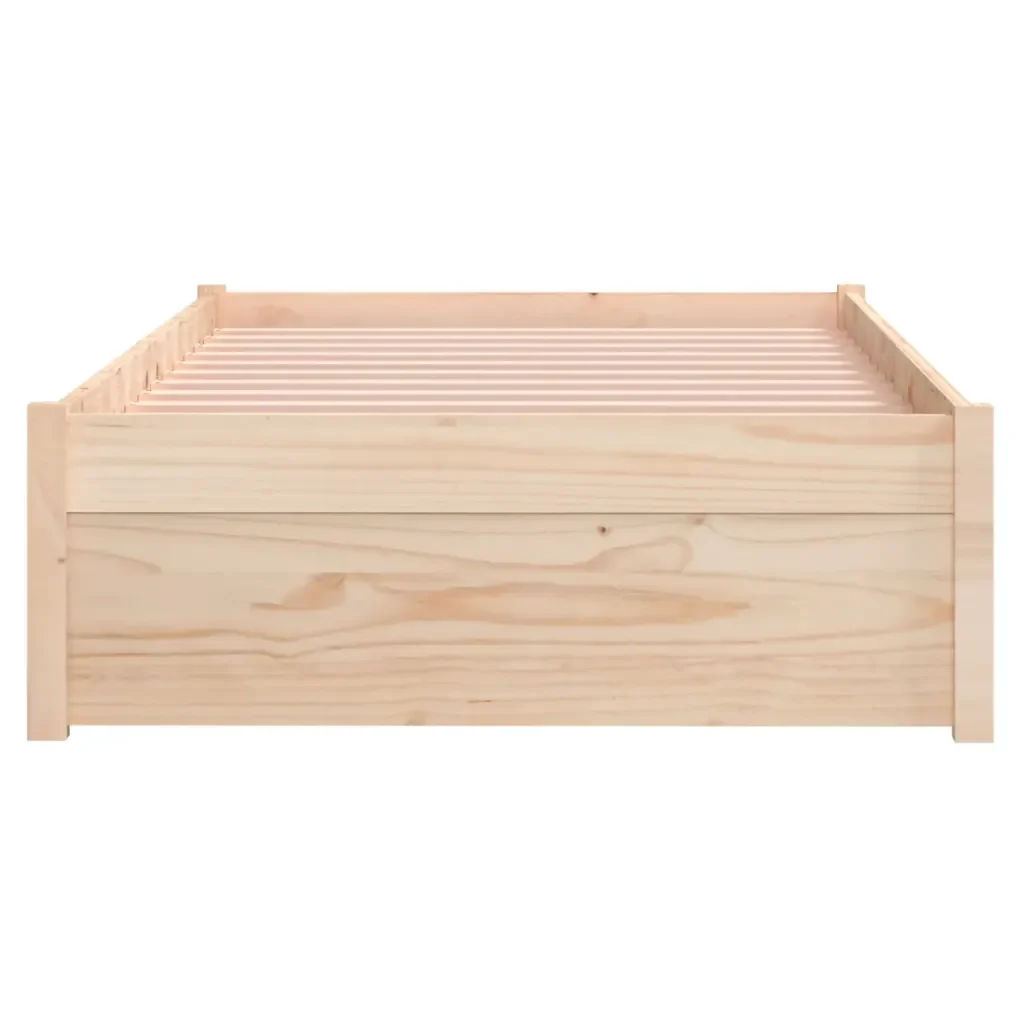 Letto singolo | Letto per adulti | Giroletto in Legno Massello 75x190 cm Small Single - Image 5