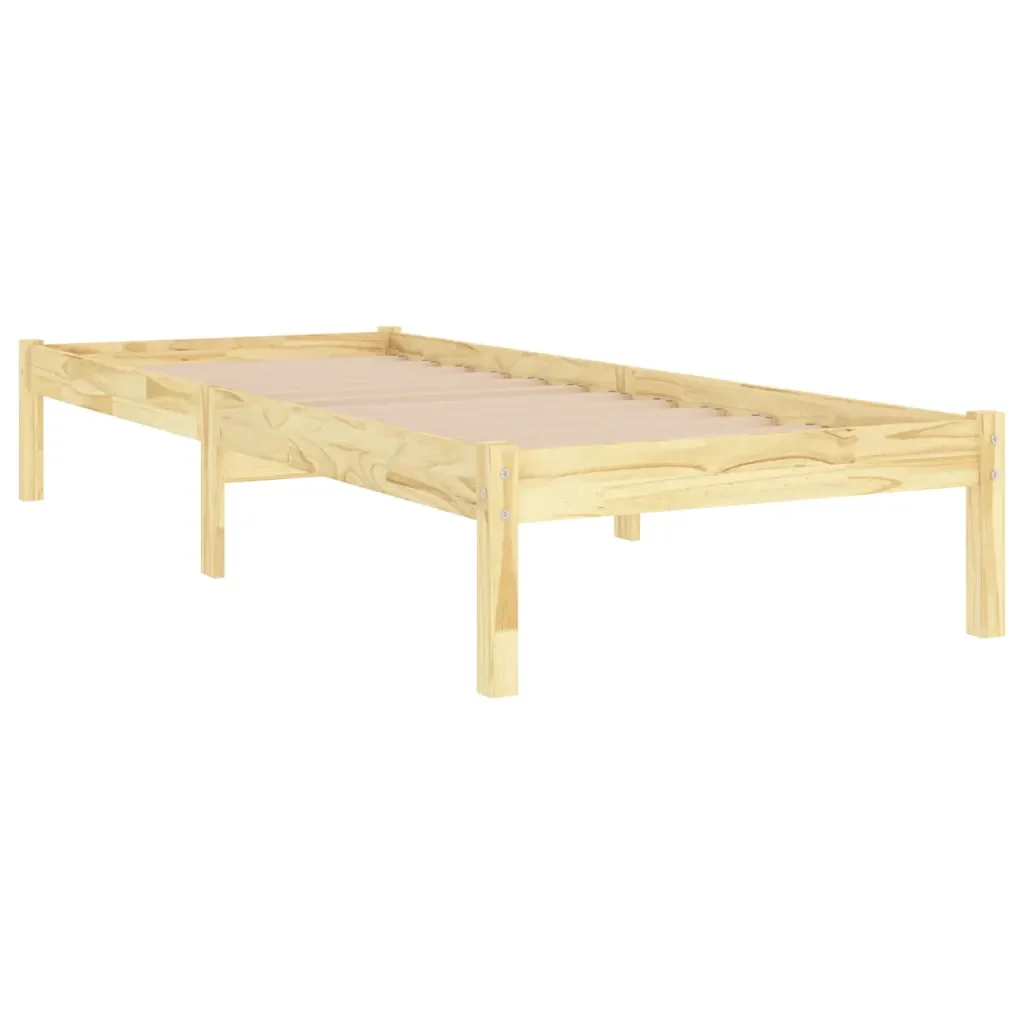 Letto singolo | Letto per adulti | Giroletto in Legno Massello 90x190 cm Single - Image 3