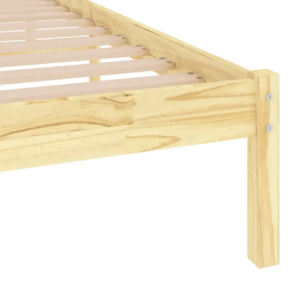 Letto singolo | Letto per adulti | Giroletto in Legno Massello 90x190 cm Single - Image 6