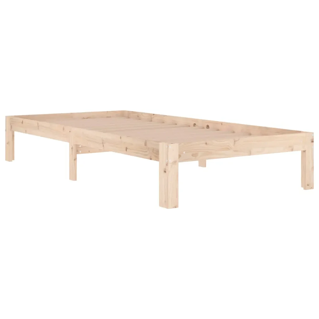 Letto singolo | Letto per adulti | Giroletto in Legno Massello 90x190 cm Single - Image 4