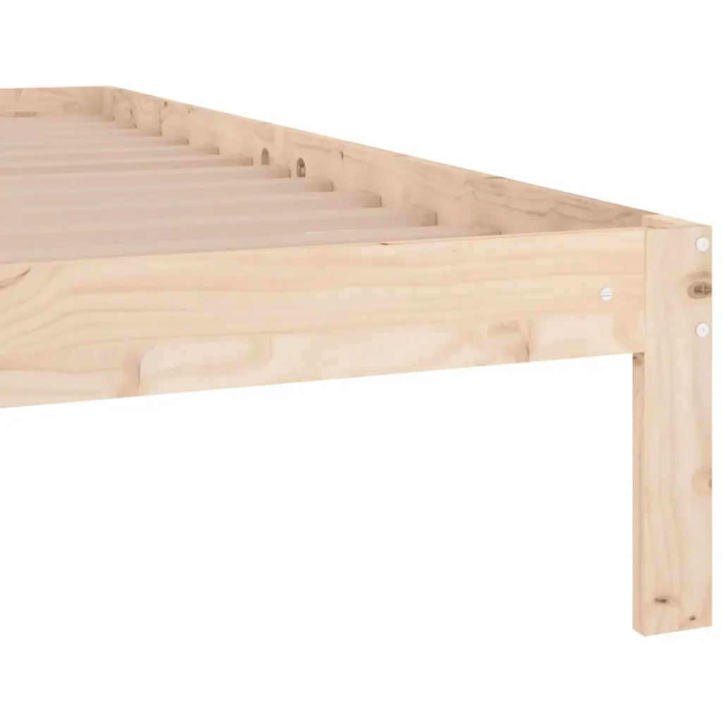 Letto singolo | Letto per adulti | Giroletto in Legno Massello 90x190 cm Single - Image 6