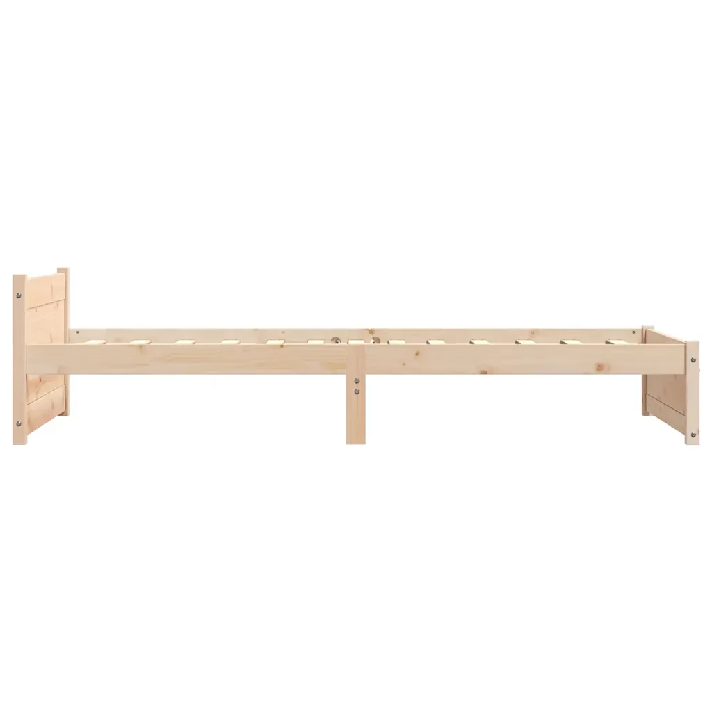 Letto singolo | Letto per adulti | Giroletto in Legno Massello 90x200 cm - Image 5