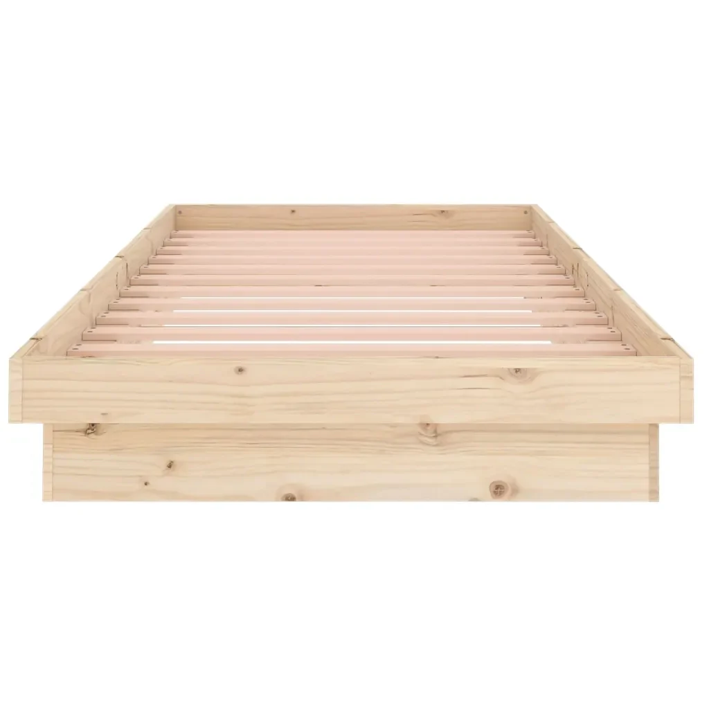 Letto singolo | Letto per adulti | Giroletto in Legno Massello 90x200 cm - Image 5