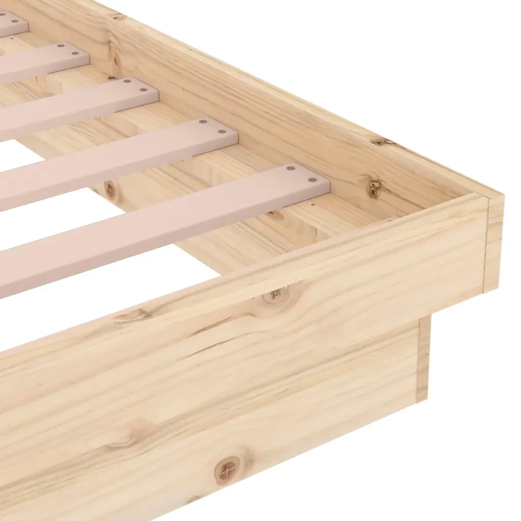 Letto singolo | Letto per adulti | Giroletto in Legno Massello 90x200 cm - Image 8