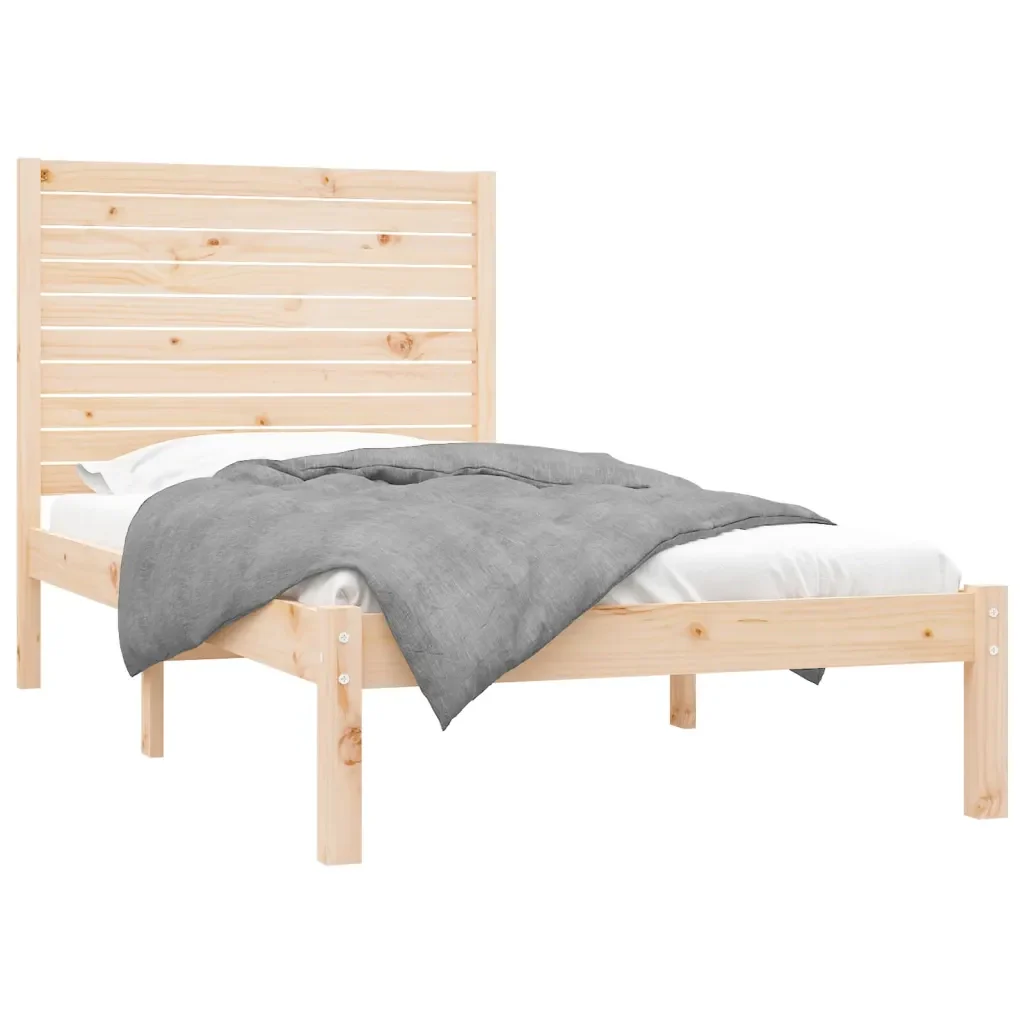 Letto singolo | Letto per adulti | Giroletto in Legno Massello 90x200 cm - Image 4