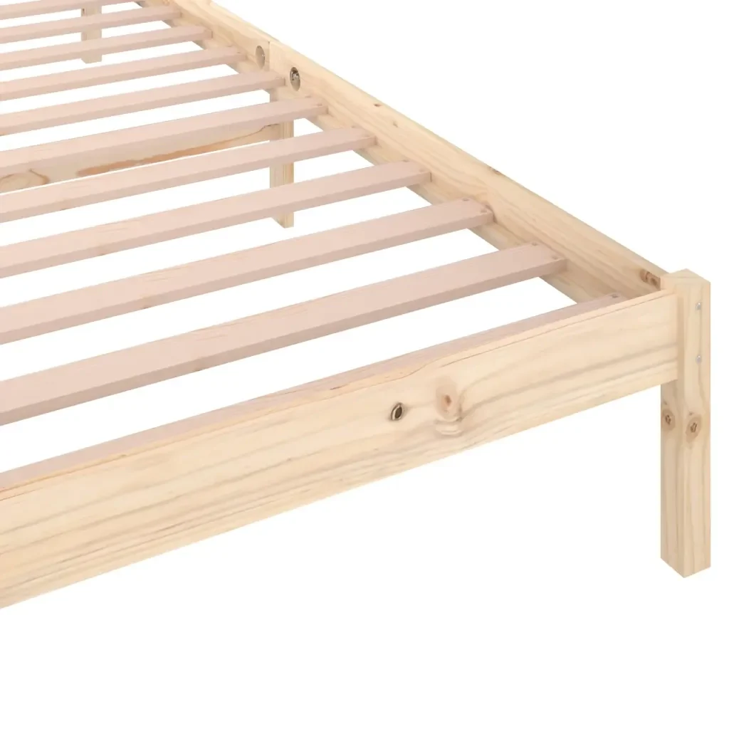 Letto singolo | Letto per adulti | Giroletto in Legno Massello di Pino 100x200 cm - Image 6