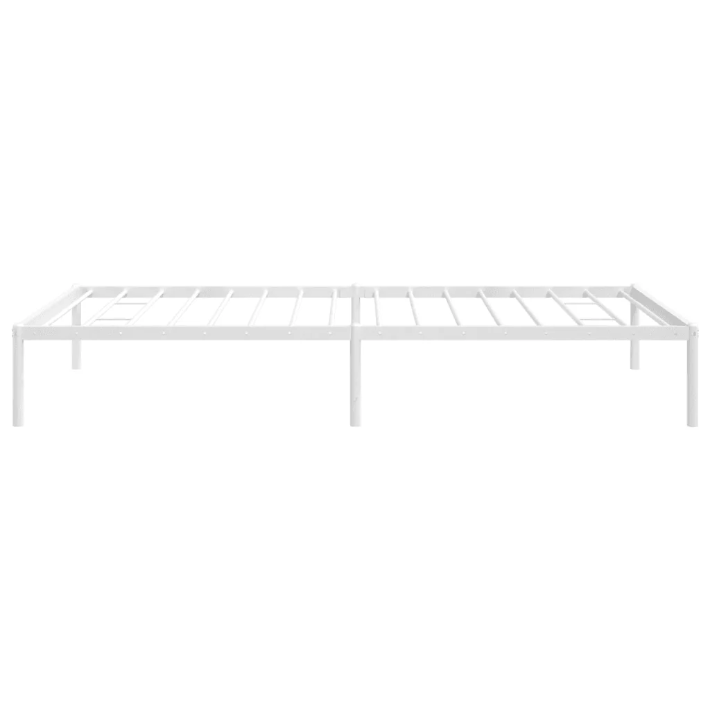 Letto singolo | Letto per adulti | Giroletto in Metallo Bianco 100x200 cm - Image 6