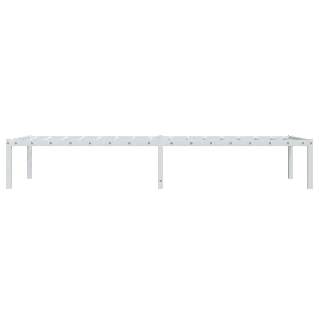 Letto singolo | Letto per adulti | Giroletto in Metallo Bianco 75x190 cm - Image 6