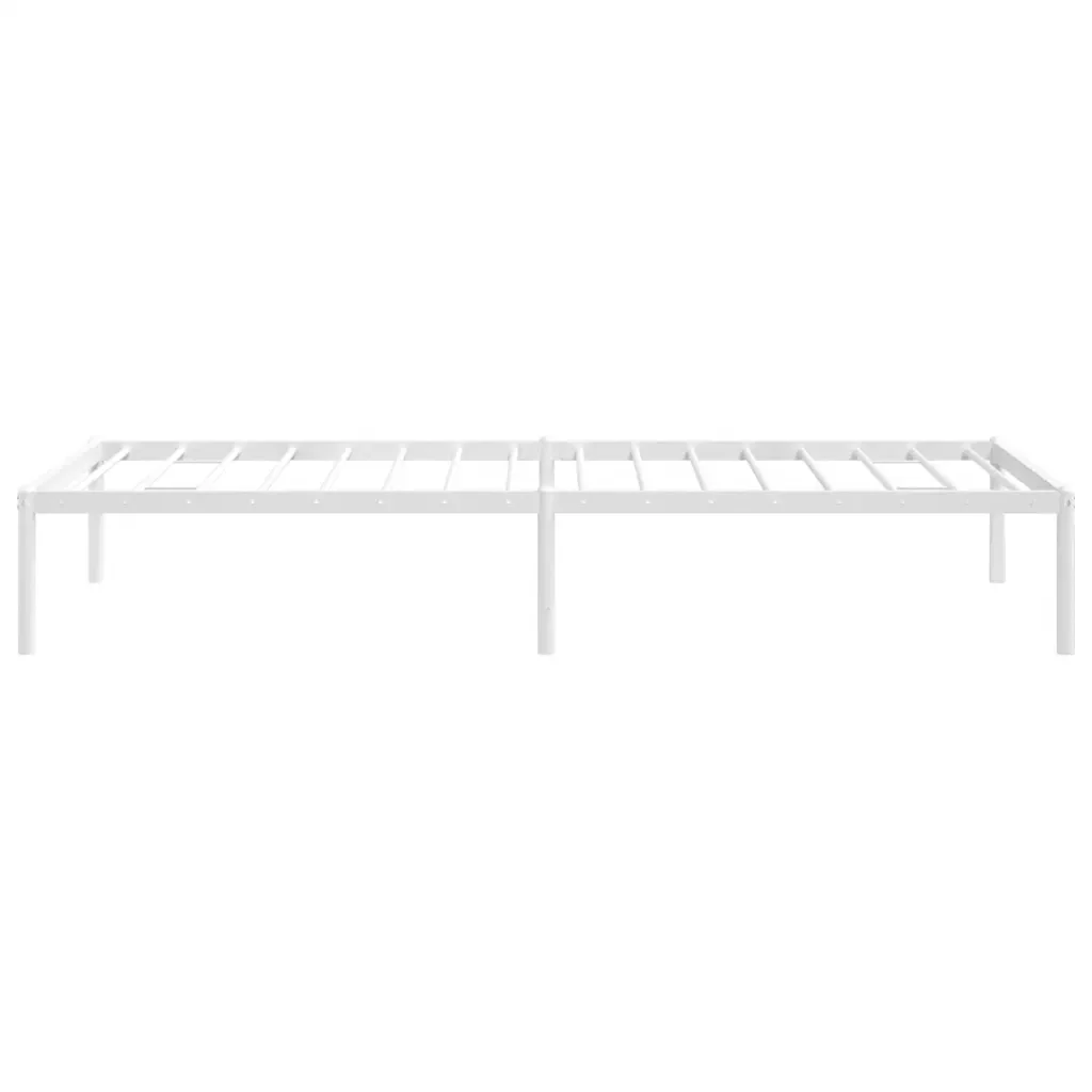 Letto singolo | Letto per adulti | Giroletto in Metallo Bianco 75x190 cm - Image 6