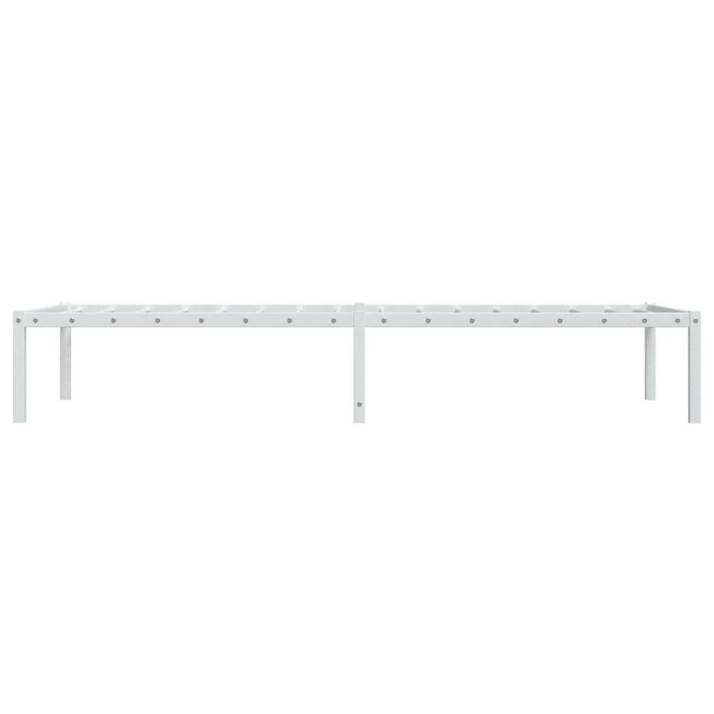 Letto singolo | Letto per adulti | Giroletto in Metallo Bianco 80x200 cm - Image 6