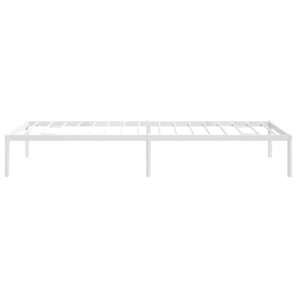 Letto singolo | Letto per adulti | Giroletto in Metallo Bianco 80x200 cm - Image 6