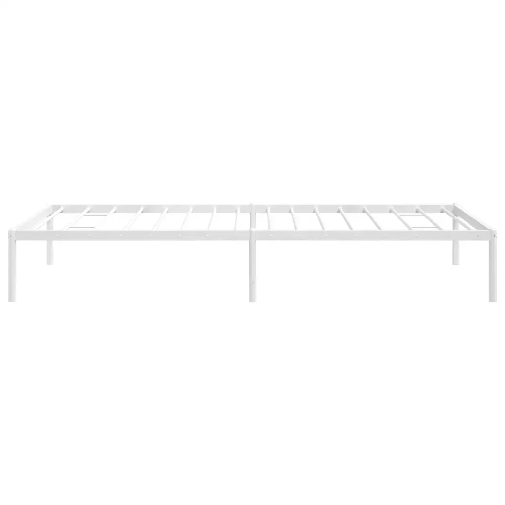Letto singolo | Letto per adulti | Giroletto in Metallo Bianco 90x200 cm - Image 6