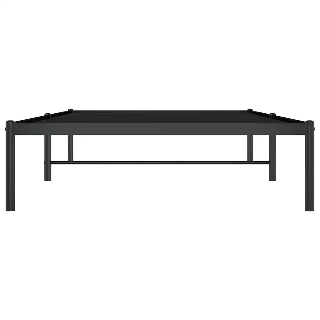 Letto singolo | Letto per adulti | Giroletto in Metallo Nero 100x190 cm - Image 6
