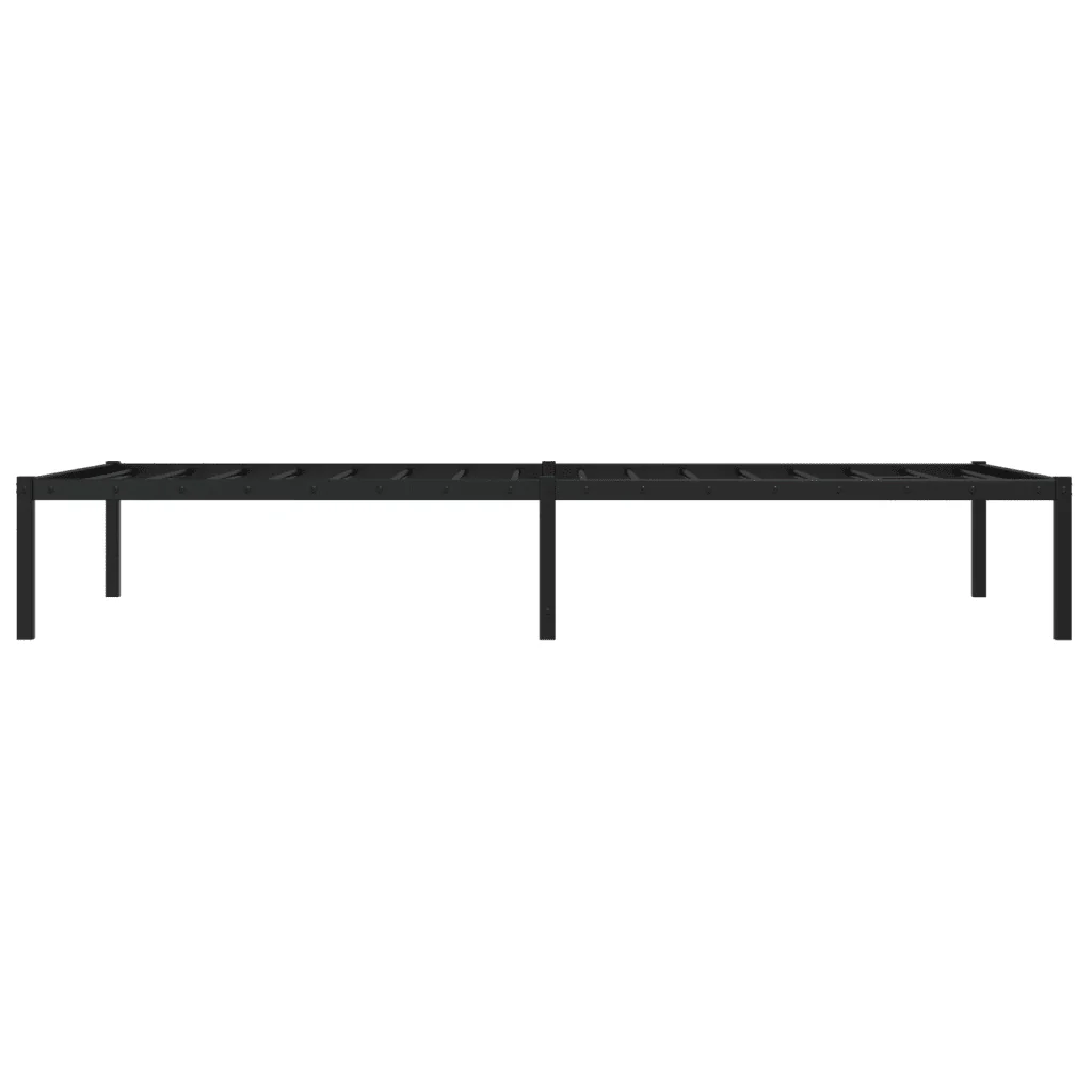 Letto singolo | Letto per adulti | Giroletto in Metallo Nero 100x200 cm - Image 6