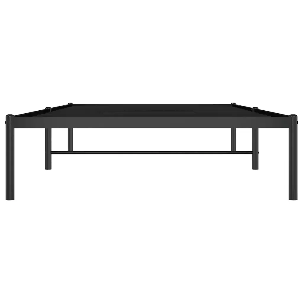 Letto singolo | Letto per adulti | Giroletto in Metallo Nero 100x200 cm - Image 6
