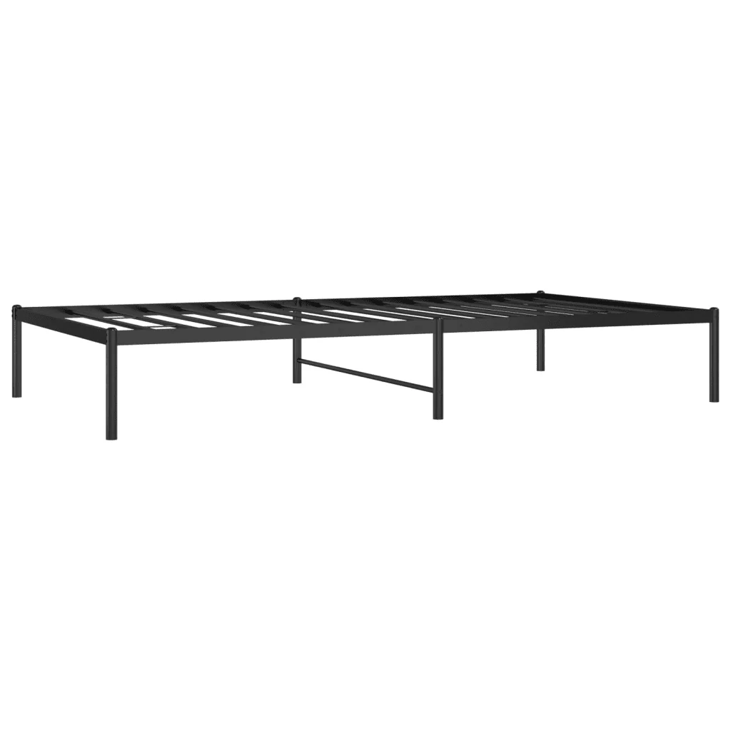 Letto singolo | Letto per adulti | Giroletto in Metallo Nero 107x203 cm - Image 3