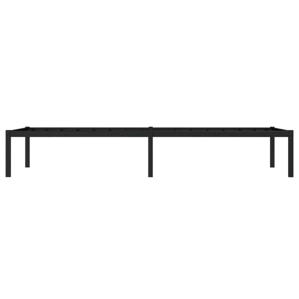 Letto singolo | Letto per adulti | Giroletto in Metallo Nero 75x190 cm - Image 6
