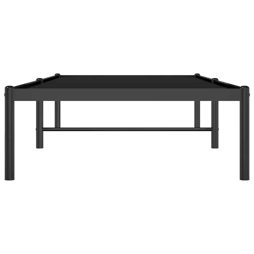 Letto singolo | Letto per adulti | Giroletto in Metallo Nero 75x190 cm - Image 5
