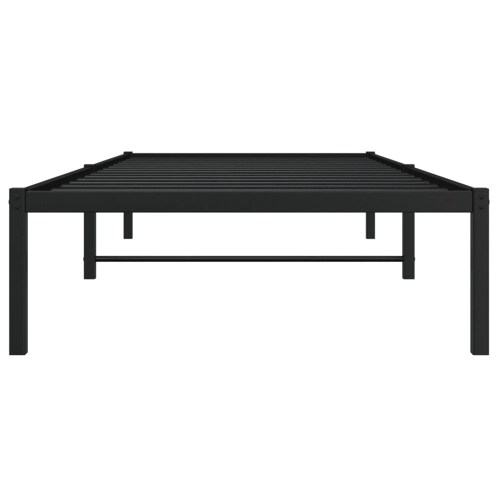 Letto singolo | Letto per adulti | Giroletto in Metallo Nero 90x190 cm - Image 5