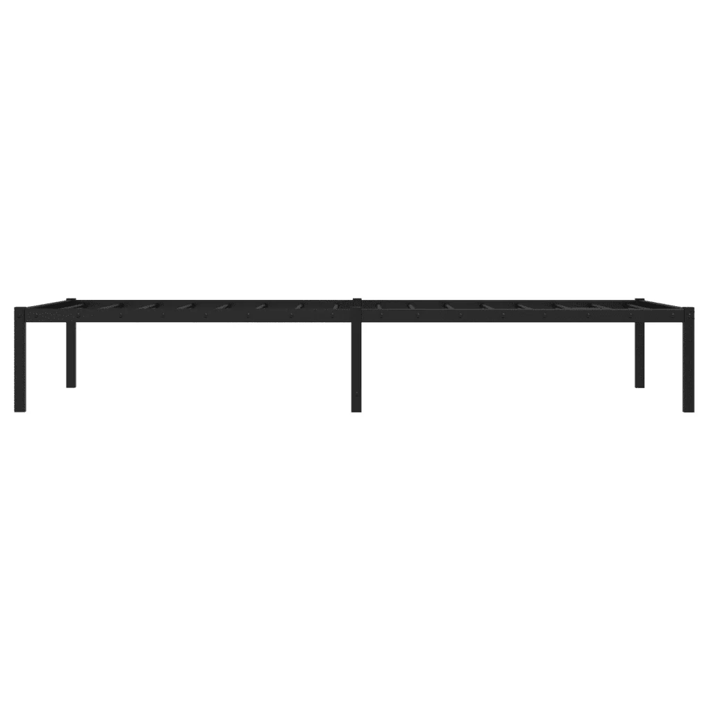 Letto singolo | Letto per adulti | Giroletto in Metallo Nero 90x190 cm - Image 6