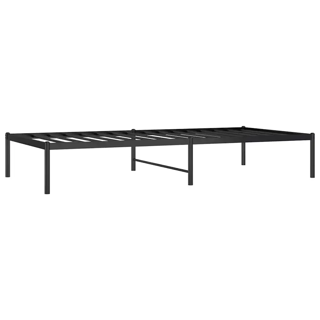 Letto singolo | Letto per adulti | Giroletto in Metallo Nero 90x190 cm - Image 3