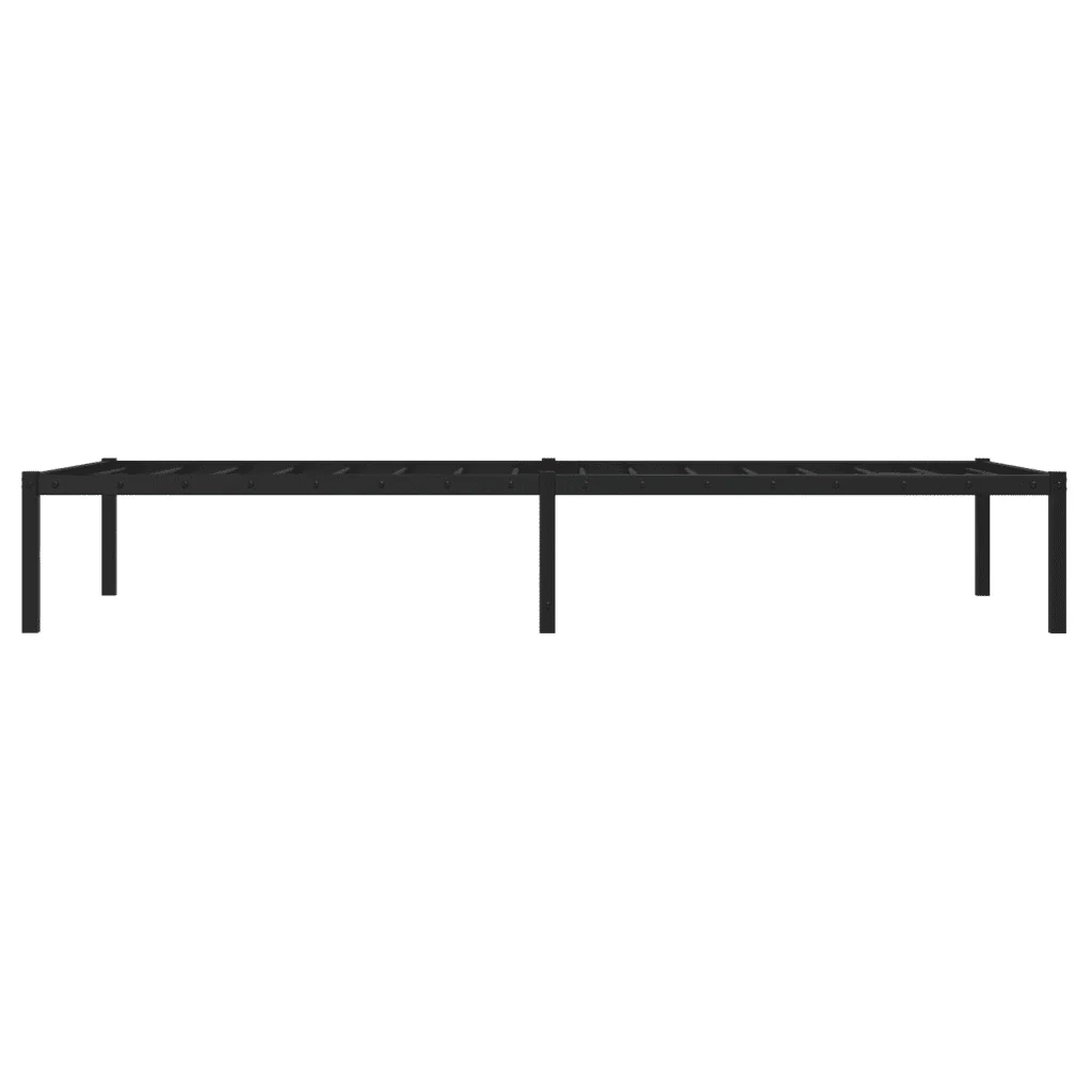 Letto singolo | Letto per adulti | Giroletto in Metallo Nero 90x200 cm - Image 6