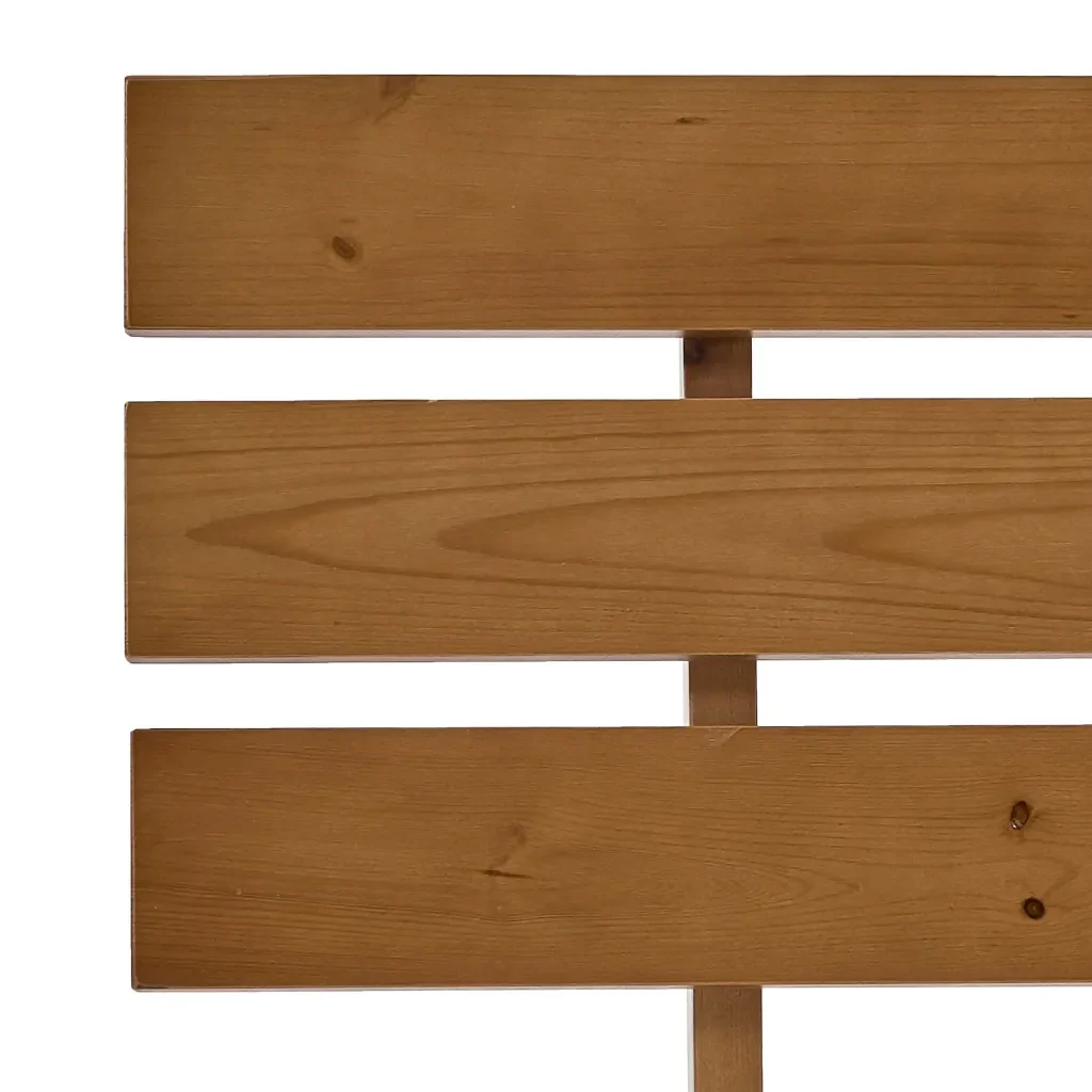 Letto singolo | Letto per adulti | Giroletto Marrone in Legno Massello di Pino 100x200 cm - Image 6