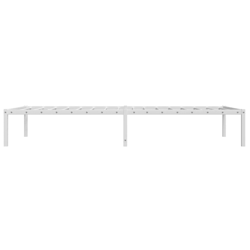 Letto singolo | Letto per adulti | Giroletto Metallo Bianco 107x203 cm - Image 6