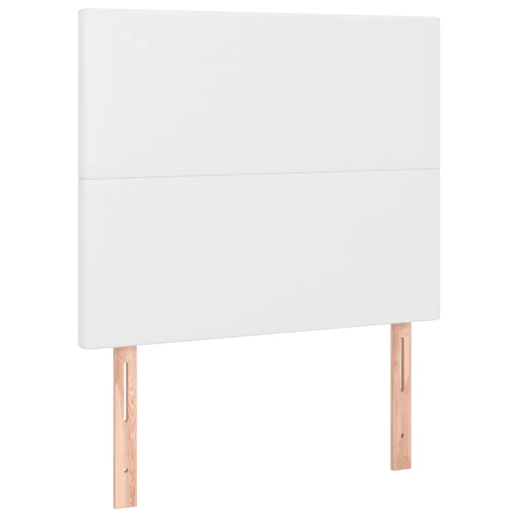 Letto singolo | Letto per adulti | Giroletto Molle con Materasso e LED Bianco 80x200 cm Similpelle - Image 7