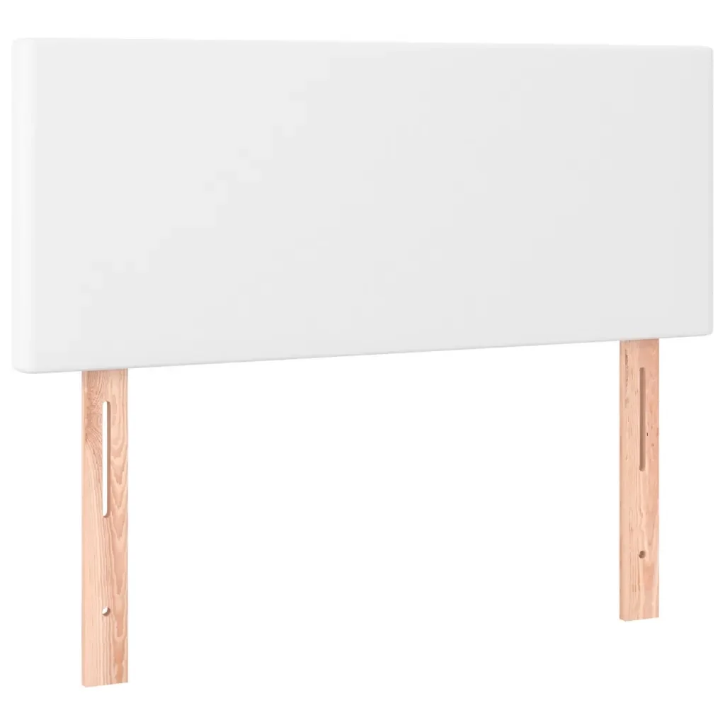 Letto singolo | Letto per adulti | Giroletto Molle con Materasso e LED Bianco 90x190 cm Similpelle - Image 7
