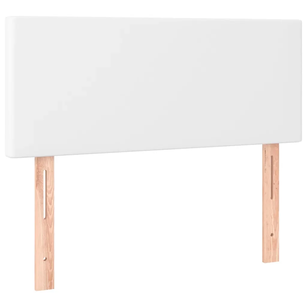 Letto singolo | Letto per adulti | Giroletto Molle con Materasso e LED Bianco 90x200 cm Similpelle - Image 7